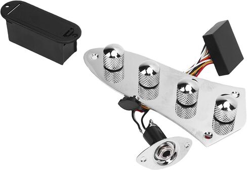 Keenso Metal Prewired Guitar Control Plate Friendly 3 Band Band Assembly Preamp لتسجيل الاستوديو (أسود) in Saudi Arabia