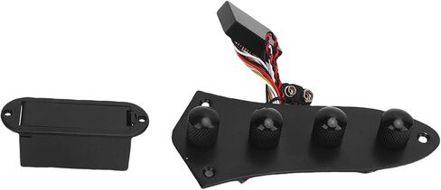 Keenso Prewired Plate Plate Guitar Preamp Board 3 Band Eq Active Congive Responsable مع مقابض معدنية للغيتار الكهربائي لموسيقى الجاز (Silver) in Saudi Arabia