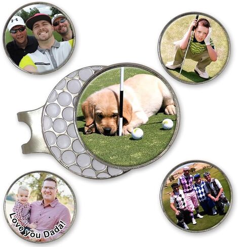 Indiana Metal Craft Golf Ball Marker Magnetic Hat Clip with Personalized Photo or Logo (1 x 1.25 Inches) in Saudi Arabia