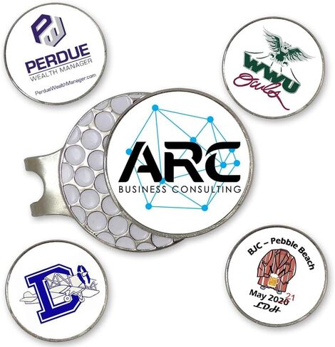Indiana Metal Craft Golf Ball Marker Magnetic Hat Clip with Personalized Photo or Logo (1 x 1.25 Inches) in Saudi Arabia