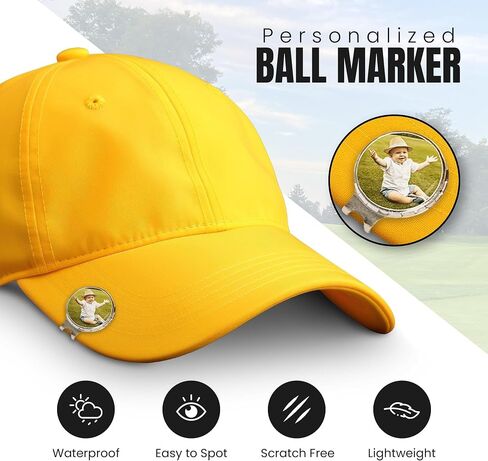 Indiana Metal Craft Golf Ball Marker Magnetic Hat Clip with Personalized Photo or Logo (1 x 1.25 Inches) in Saudi Arabia