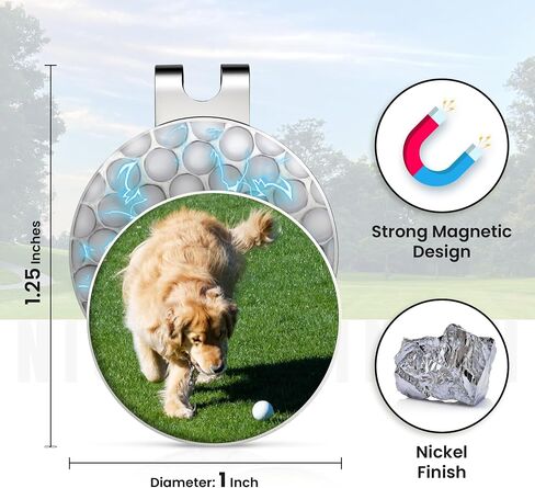Indiana Metal Craft Golf Ball Marker Magnetic Hat Clip with Personalized Photo or Logo (1 x 1.25 Inches) in Saudi Arabia