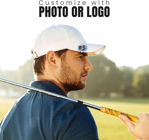 Indiana Metal Craft Golf Ball Marker Magnetic Hat Clip with Personalized Photo or Logo (1 x 1.25 Inches) in Saudi Arabia
