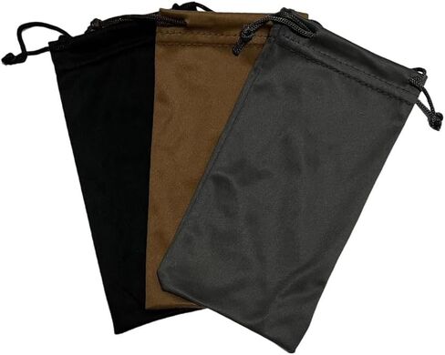 6 Pieces Soft Eyeglass Pouch Microfiber Sunglass Case Glasses Storage Bag Drawstring Pouch for Women Man, 3.5x7.1 Inch (MultiColor) in Saudi Arabia