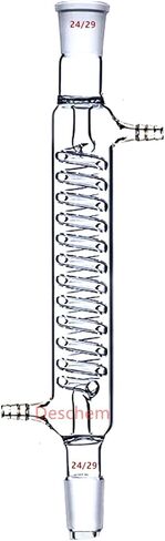 24/29 Graham Condenser,Coil Glass Heat Exchanger,Lab Glassware in Kuwait