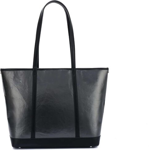 DOSHI - The Standard Large Tote - Sustainable German Kraft Paper Vegan Leather Tote Bag for Women - Floral Tote - Unique Vegan Tote Bag with Zipper Closure and Protective Feet in Saudi Arabia