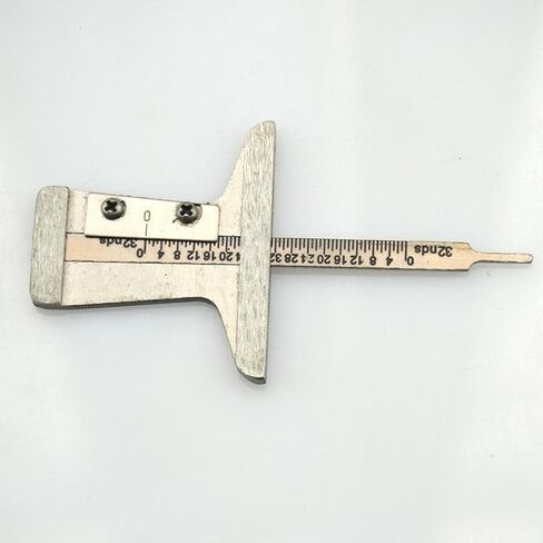 الفولاذ المقاوم للصدأ 0-32nds إطار الإطارات مداس عمق مقياس الفرجار المدقق أداة قياس لشاحنة السيارة in Kuwait