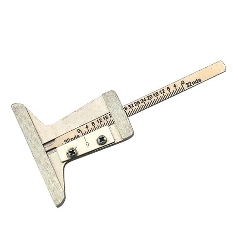 الفولاذ المقاوم للصدأ 0-32nds إطار الإطارات مداس عمق مقياس الفرجار المدقق أداة قياس لشاحنة السيارة in Kuwait