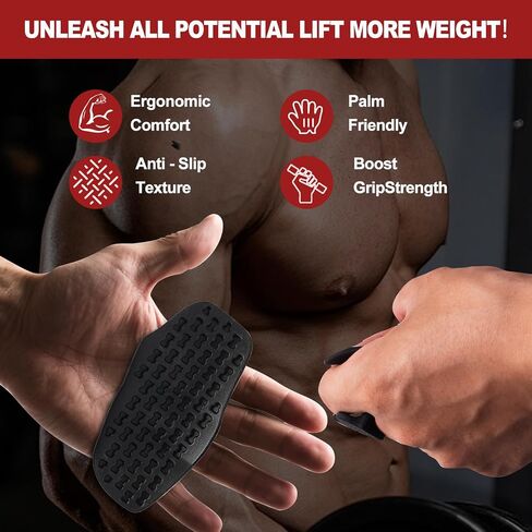 2 أجهزة الكمبيوتر المضادة للزلزال السيليكون القبضة Rypt للرجال والنساء ، قبضة Grip Grip Grip قبضة Deadlifts ، قبضة صالة الألعاب الرياضية ، رفع القبائل لرفع الأثقال ، حاملة الأشياء الثقيلة in Kuwait