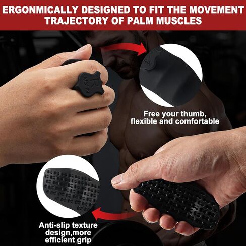 2 أجهزة الكمبيوتر المضادة للزلزال السيليكون القبضة Rypt للرجال والنساء ، قبضة Grip Grip Grip قبضة Deadlifts ، قبضة صالة الألعاب الرياضية ، رفع القبائل لرفع الأثقال ، حاملة الأشياء الثقيلة in Kuwait