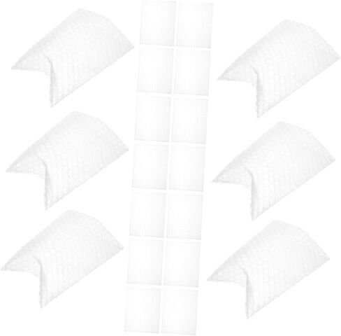 GLEAVI 100PCS CLEAR BUBBLE POUCH POUCH CASHIBAING DOUBLE WARDERING CASTERIN in Saudi Arabia