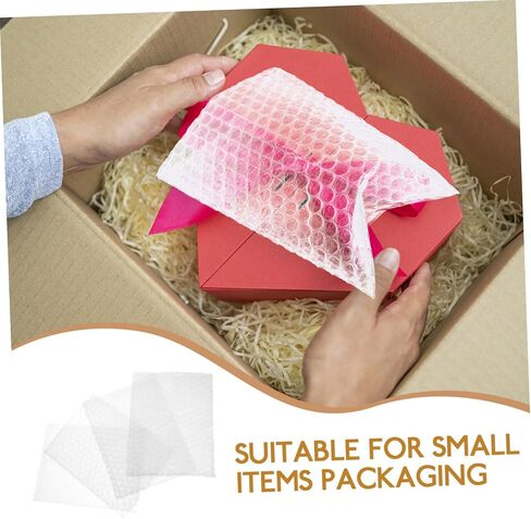 GLEAVI 100PCS CLEAR BUBBLE POUCH POUCH CASHIBAING DOUBLE WARDERING CASTERIN in Saudi Arabia