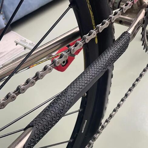 Eagles Mountain Bike Chainstay Protector, MTB Silicone Chain Stay Frame Guard, Road Bicycle Chain Pad for Most Bicycle Protect Your Bike Frame from Scratch by Chain(1 PCS, E213) in Kuwait
