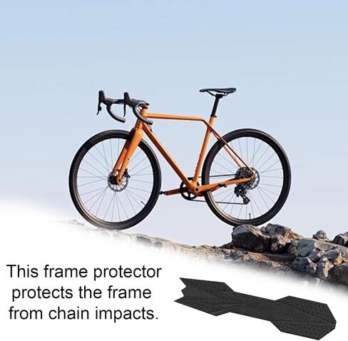 Eagles Mountain Bike Chainstay Protector, MTB Silicone Chain Stay Frame Guard, Road Bicycle Chain Pad for Most Bicycle Protect Your Bike Frame from Scratch by Chain(1 PCS, E213) in Kuwait