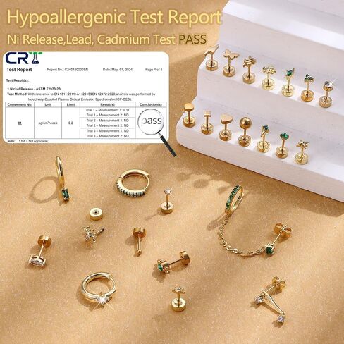 MILACOLATO Flat Back Earrings for Women Hypoallergenic Surgical Steel Earrings for Sensitive Ears Flatback Stud Earrings Screw Back Cartilage Earring Sets for Multiple Piercing 25Pcs in Saudi Arabia