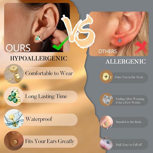 MILACOLATO Flat Back Earrings for Women Hypoallergenic Surgical Steel Earrings for Sensitive Ears Flatback Stud Earrings Screw Back Cartilage Earring Sets for Multiple Piercing 25Pcs in Saudi Arabia