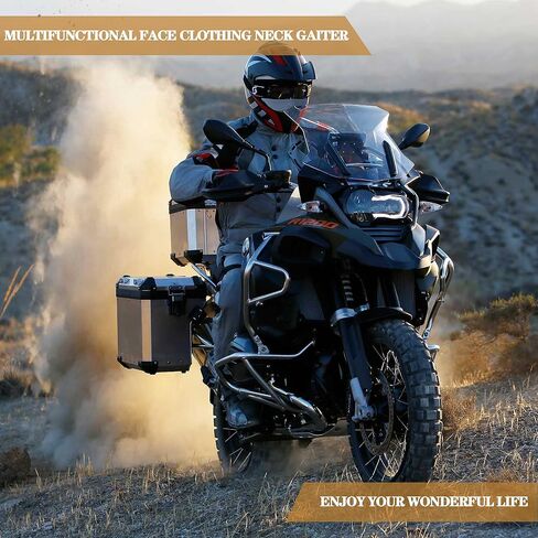 6 Pack Neck Gaiter Bandana Face Mask Summer UV Protection Cooling Neck Gaiter Face Clothing Sun Cooling Mask Scarf Sunscreen Cover Head for Men and Women, Outdoor, Hiking, Fishing -Classic Colors in Kuwait