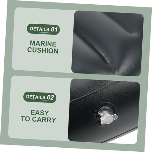لوحة مقعد القوارب بالاكو متينة PVC Cushion Cushion Gel 2PCs وضع خفيفة الوزن من السهل اكتشافها على الماء in Saudi Arabia