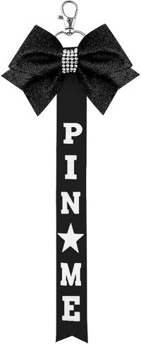 Borhmty Pin Me Cheer Bows Ribbon Keychain for Cheerleaders Cheerleading Gift for Toddler Girl Pin Keychain with Bow in Kuwait