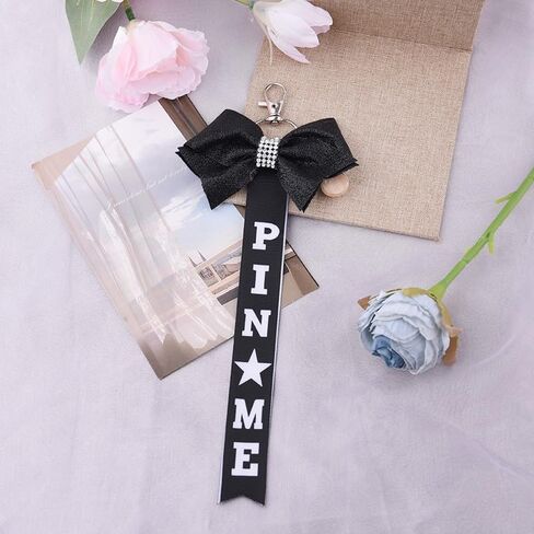 Borhmty Pin Me Cheer Bows Ribbon Keychain for Cheerleaders Cheerleading Gift for Toddler Girl Pin Keychain with Bow in Kuwait