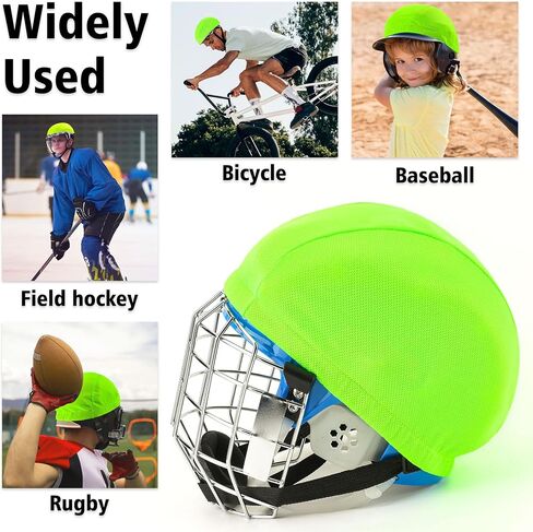 12Pcs Football Helmet Covers Bright Colors Scrimmage Helmet Cap with Anti Slip Strips for Youth Adult Football Practice Hockey Lacrosse Training Accessories in Kuwait