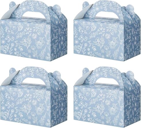 24 Pack Sage green floral Paper Gift Boxes Party Favor Gift Gable Boxes with Chinoiserie Floral Printed Candy Treat Box for Wedding Birthday Tea Bridal Shower Party in Saudi Arabia