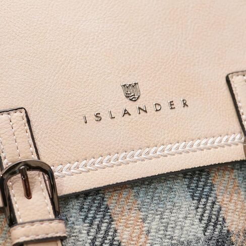 Islander Harris Tweed Jura Backpack for Women, Violet Mini Dogtooth in Saudi Arabia
