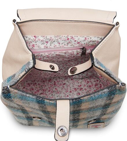 Islander Harris Tweed Jura Backpack for Women, Violet Mini Dogtooth in Saudi Arabia