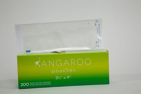House Brand SP3X9 Kangaroo Self Sealing Sterilization Pouches 3.5" X 9" 200/Bx in Kuwait