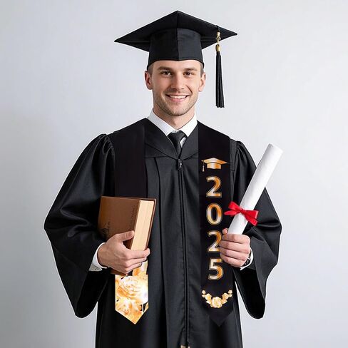 Graduation Stole Class of 2025 for Unisex Adult Sublimation Grad Sash Graduation Honor Satin Stoles, 72 inch in Saudi Arabia
