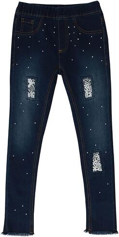 Just Love Girls Woven Denim Jegging 29691-MDDEN-16 in Saudi Arabia