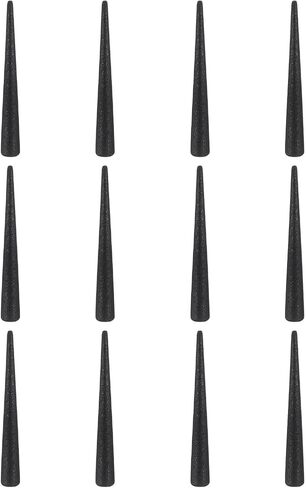 UXCELL 12 PCS قابس مدبب من المطاط السيليكون ، من 10 مم إلى 15 مم سدادات مطاطية صلبة عالية درجة الحرارة عالية درجة الحرارة لمقابس الفتحة ، الرش ، الطلاء ، حماية الطلاء ، الأسود ، 25 ملم in Saudi Arabia