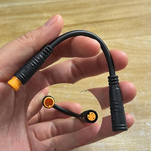 3 دبوس دراجة خنق الموصلات الكهربائية دراجة 3 دبوس مستشعر الإبهام الكابل الخانق متوافق مع موصلات مقاومة للماء الإناث/الذكور الذكور/الذكور الكابلات in Kuwait