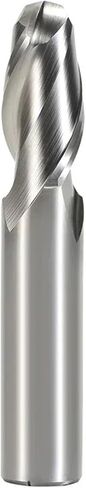 High Speed Steel Straight Shank Ball End Milling Cutter 2-Blade High-Precision Machining CNC End Mill(R14xD20x45x121) in Saudi Arabia