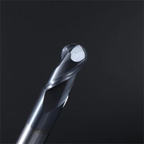 HRC50 2 Flute Ball Nose end Mill 2 Flutes R0.5-R10 Milling Cutter Alloy Coating Tungsten Steel Tool CNC Maching Endmills(10PCS,R2X4DX50L) in Saudi Arabia