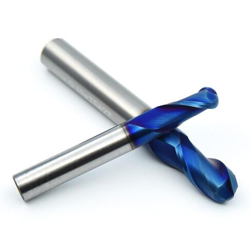 طحن قطع سبيكة طلاء Tungsten الصلب أداة CNC Maching HRC65 الكرة الأنف نهاية الطحن الطحن cuttermachine endmill (r3x6dx100l-2t) in Kuwait