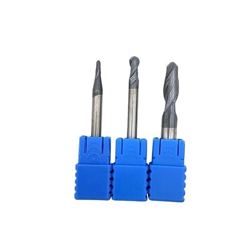 Ball Nose end Mill 2 Flutes R0.5-R2.0 CNC end milling Cutter for Metal face and Slot Machining hrc50 Coated end Mills(5pcs,R1.5X4DX50L-2T) in Kuwait