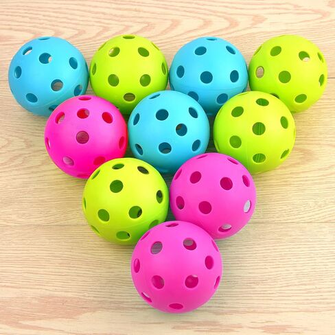 Coopay 24/80 Pack Baseball Practice Balls Plastic Training Balls Lightweight Hollow Softballs for Hitting, Baseball Training Indoor Outdoor Use in Saudi Arabia
