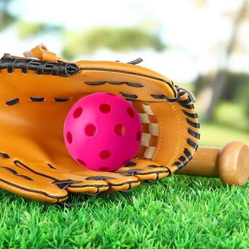 Coopay 24/80 Pack Baseball Practice Balls Plastic Training Balls Lightweight Hollow Softballs for Hitting, Baseball Training Indoor Outdoor Use in Saudi Arabia