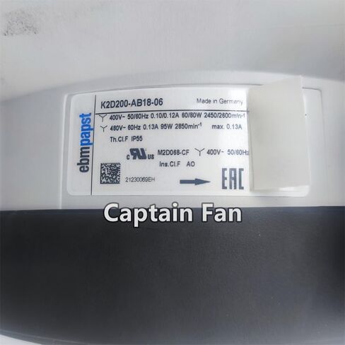 K2D200-AB18-06 EBM PAPST FAN 400/480VAC 0.10/0.12A 60/80W مروحة الطرد المركزي in Saudi Arabia