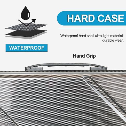 Hard PC 3X3 Pool Cue Case - Durable Shockproof Design, Holds 3 Cues,Portable with Adjustable Shoulder Strap, Ideal for Pool Enthusiasts and Professional Players in Kuwait