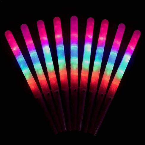 100 PCS LED Cotton Candy Candy ، عصي حلوى القطن المتوهجة ، 8 أنماط ملونة LED Cotton Candy Glow العصي لصانع حلوى القطن ، السلامة القابلة لإعادة الاستخدام المواد الدراسية المادة مارشمية العصي in Kuwait