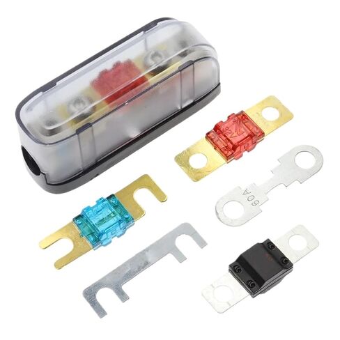 سيارة صوتية فتيل حامل الصمامات 30-150A صوت ستيريو أحادي الواحد توزيع الطاقة توزيع الطاقة FUSEBOX FUSE (1PC FUSE حامل ، 60A) in Kuwait