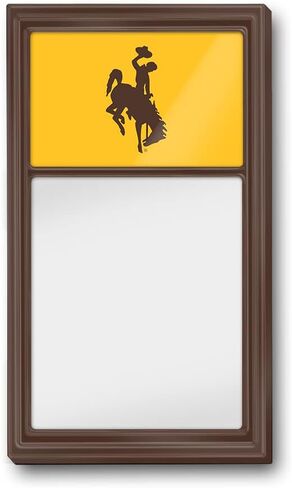 The Fan Brands NCAA Wyoming Cowboys: WYO - Dry Erase Noteboard - Sports Team Bar Sign Décor for Home, Office, Game Room, Fan Cave & Garage - USA Made in Saudi Arabia