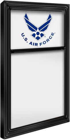 The Fan-Brand Military US Air Force:Silver Frame/Blue - Dry Erase Note Board - Sports Team Bar Sign Décor: Home, Dorm, Garage, Office, Fan Cave in Kuwait
