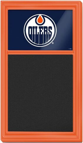 The Fan-Brand Edmonton Oilers Chalk Note Board - Sports Team Bar Sign Décor: Home, Dorm, Garage, Office, Fan Cave in Kuwait