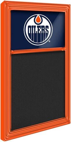 The Fan-Brand Edmonton Oilers Chalk Note Board - Sports Team Bar Sign Décor: Home, Dorm, Garage, Office, Fan Cave in Kuwait