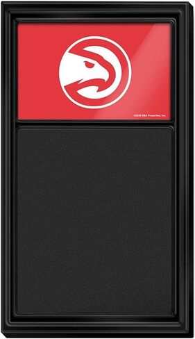 The Fan Brand NBA Atlanta Hawks: Chalk Note Board- ديكور رياضي للمنزل ، وغرفة اللعبة ، وكهف المعجبين والجراج- الولايات المتحدة الأمريكية مصنوعة in Saudi Arabia