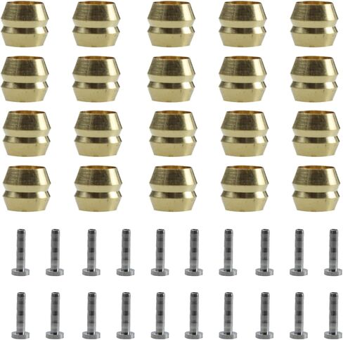 20PCS BH90 Olive and Brass Connecting Insert Kit, Brake Olive and Barb for MTB Road Bike Hydraulic Disc Brake Hose in Saudi Arabia