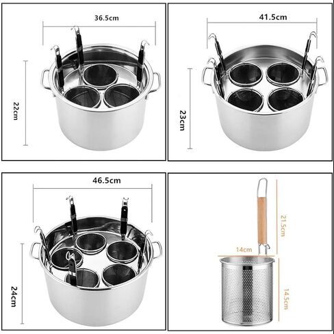 Pasta Cooker Commercial Pasta Pot with Colander Strainer,Stainless Steel Stock Pot for Pasta Noodle,Vegetables,Potatoes,Boiled Eggs Cooking,Multifunctional in Saudi Arabia